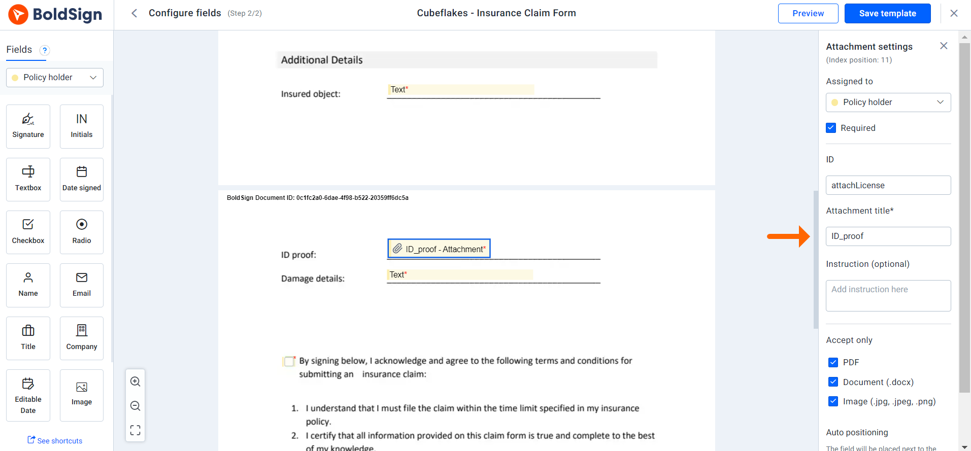 Integrating eSignatures in an Insurance Claim App Using .NET - BoldSign