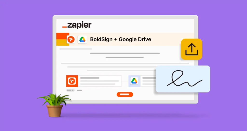 Automatically Upload Signed Documents to Google Drive with Zapier Banner