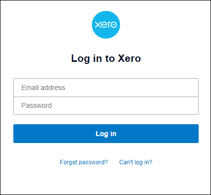 Login Xero