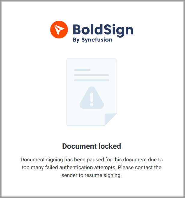 Document locked