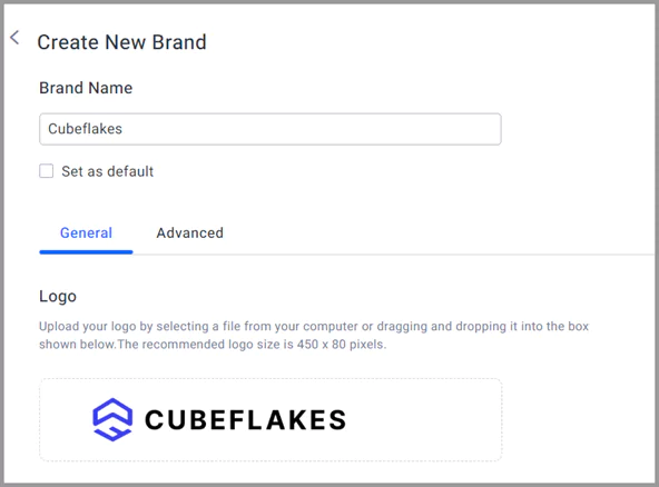 Adding brand name and logo