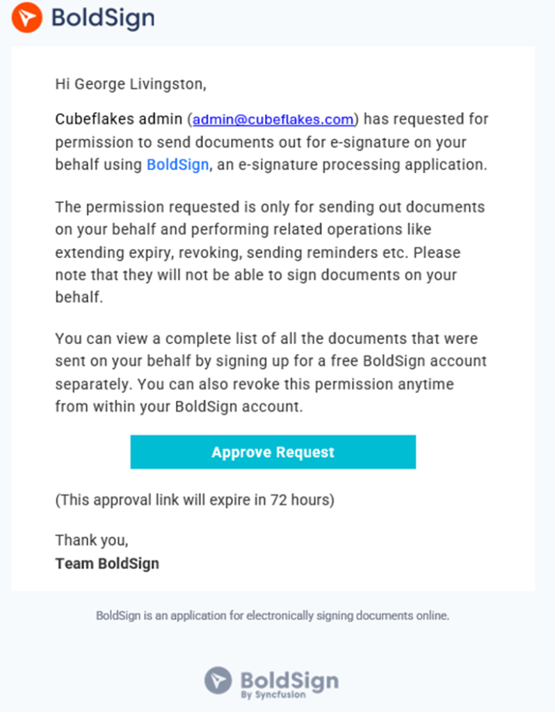 Approve Request