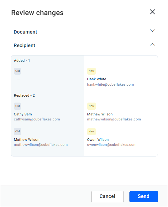 Review changes