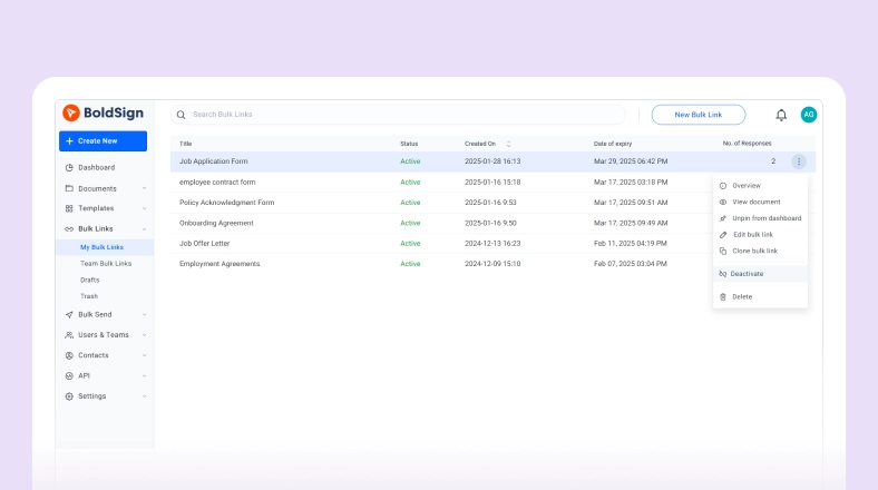 BoldSign Self-Help Demo for a Quick eSignature Guide - BoldSign