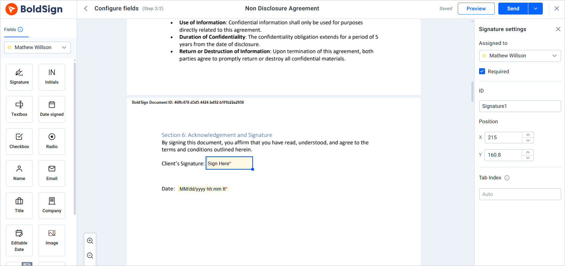 add form fields