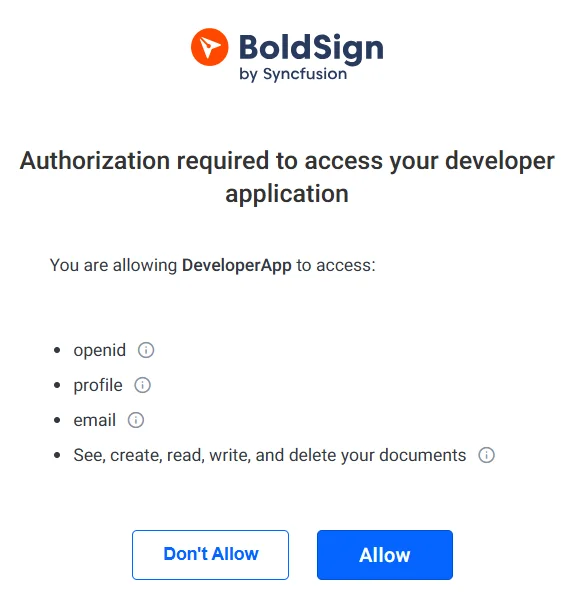 Authorize an app