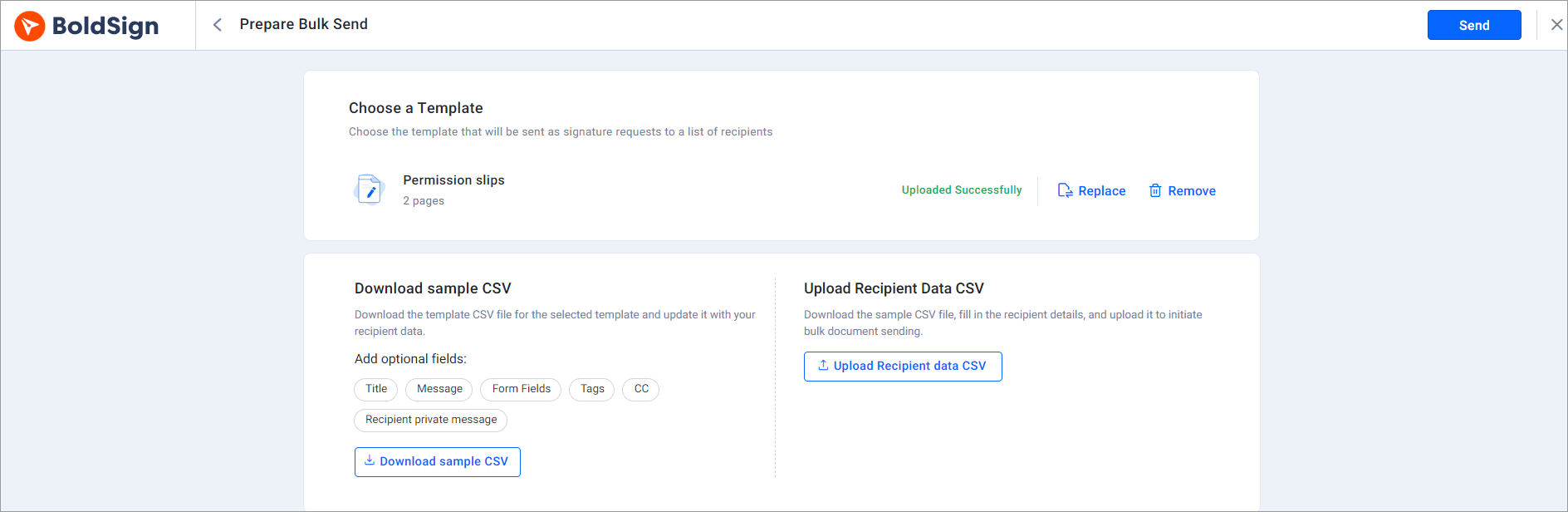 Send documents to multiple recipients at once