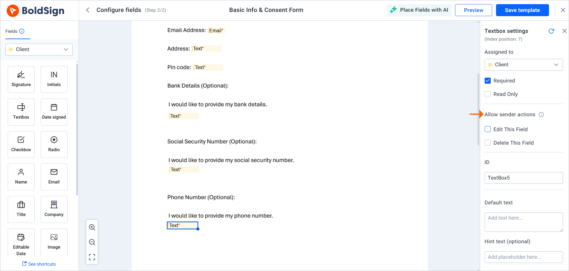 Disable both the edit and delete options
